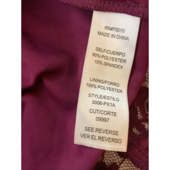 City Triangles Lace‎ Fit and Flare Dress Size 13 Purple L74 - Picture 7 of 12